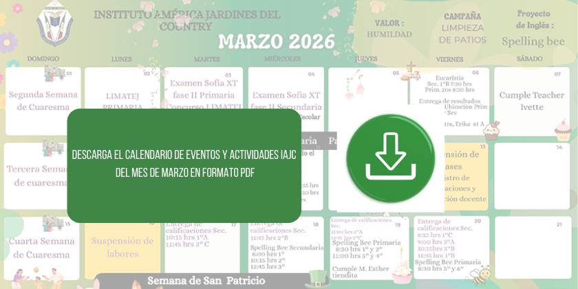 Calendario de eventos y actividades IAJC en Formato PDF
Mes de Junio del 2025